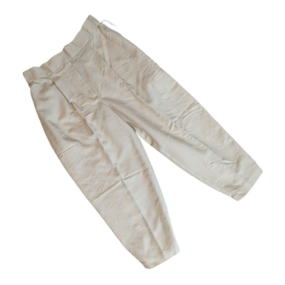 Worthington Women's Beige Cargo Pocket  Joggers Ankle Casual Pants